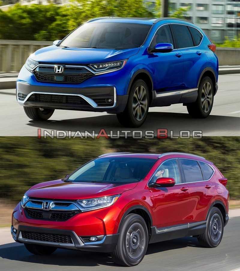 Honda CR-V 2020 (trên) - Honda CR-V cũ (dưới)