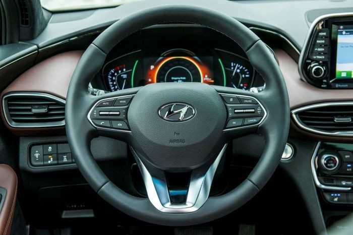 Thiết kế Vô lăng của xe Hyundai Santa Fe 2020