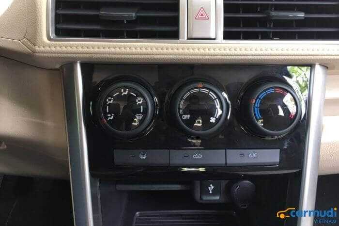 Hệ thống điều hòa của xe Mitsubishi Xpander 2019 carmudi vietnam