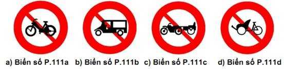 Biển báo Cấm xe máy