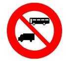 Biển báo Cấm xe khách và xe tải