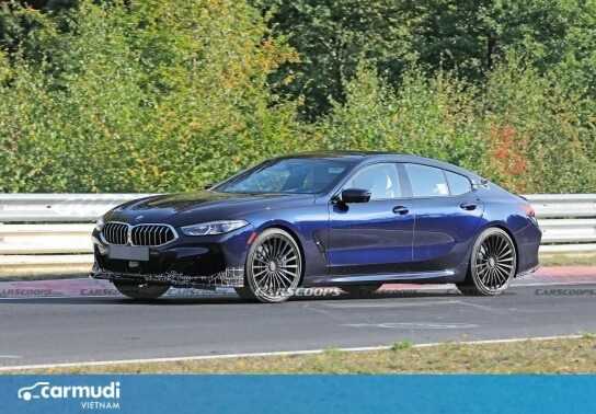 Bắt gặp Alpina B8 Gran Coupe 2021 đang "lướt gió" trên trường đua Đức