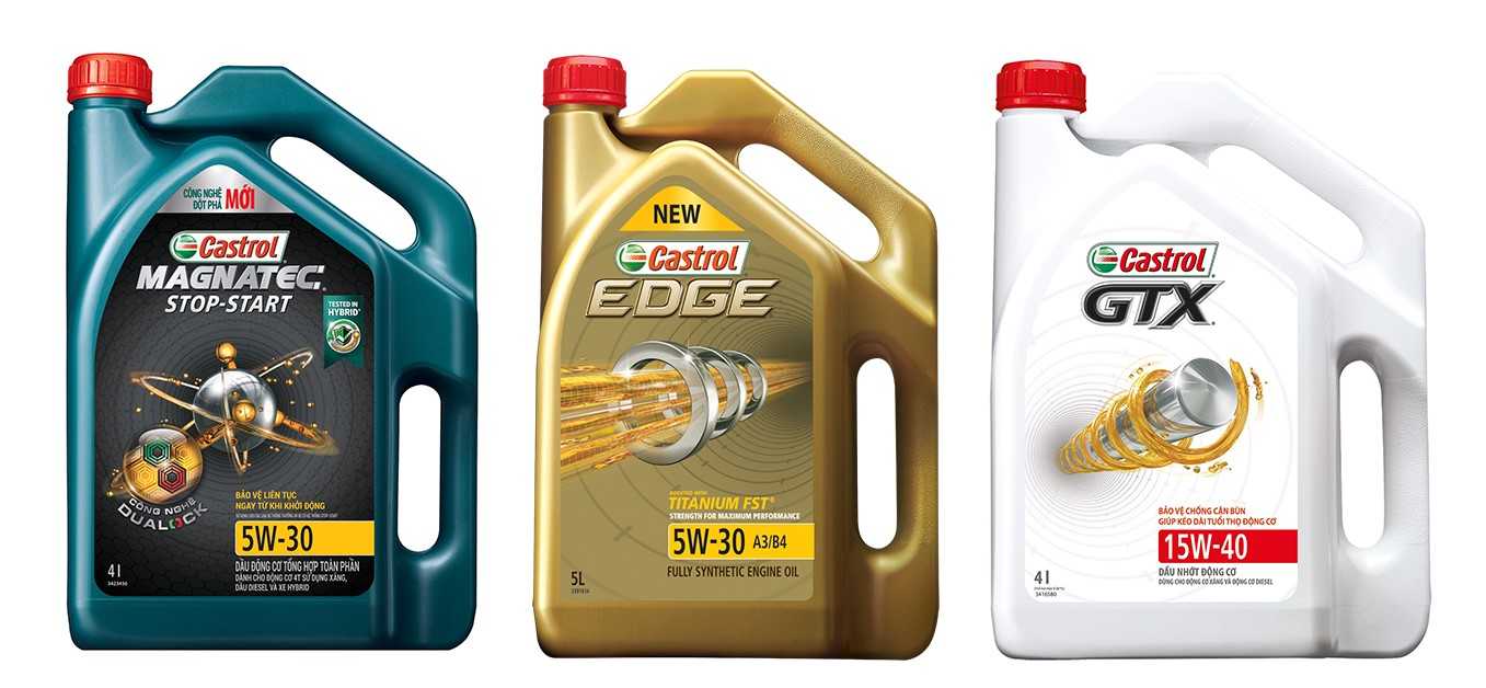 Castrol Magnatec - Castrol Edge - Castrol GTX