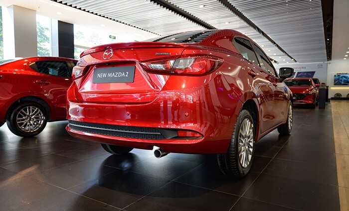 Xe Mazda2 2022 được trang bị cặp đèn hậu rất bắt mắt 