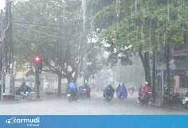 Lao như điên trên đường mưa, ô tô nhận cái kết "tự huỷ"