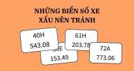 Những biển số xe xấu nhất nên tránh